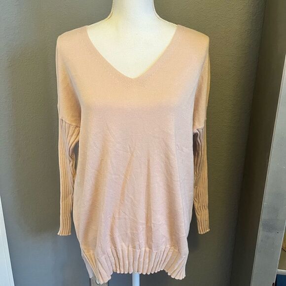 Adrianna Papell V-Neck Tunic Sweater NWT - Picture 2 of 11